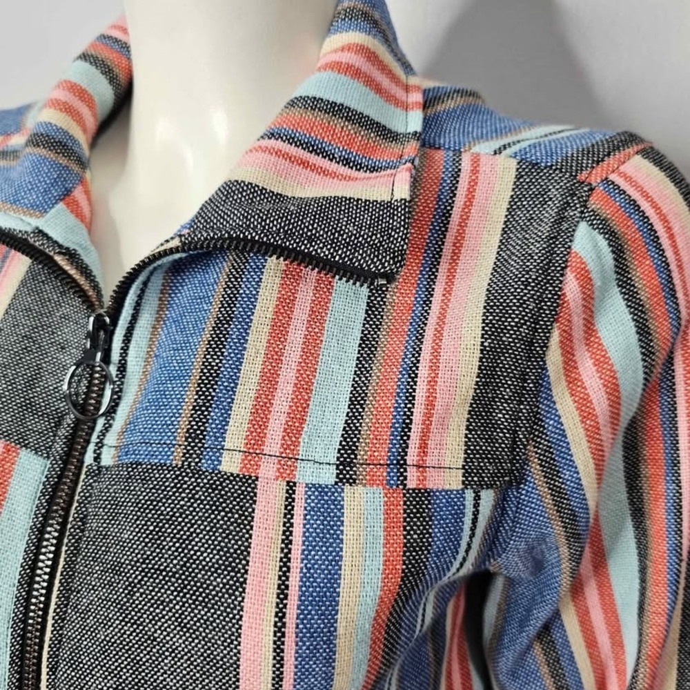 GUESS Striped Fringe Jacket - Picture 2 of 8